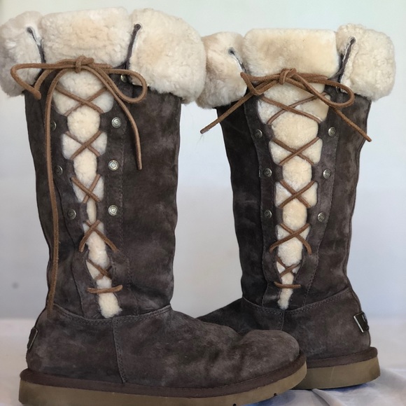 UGG Suede Winter Boots Style Upside - Picture 4 of 8